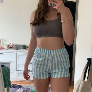 striped pajama shorts